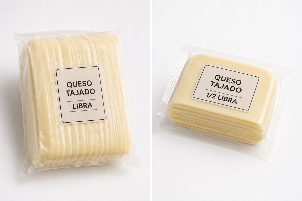 Queso tajado libra